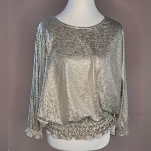 MSK Silver Shimmer Women's Blouse